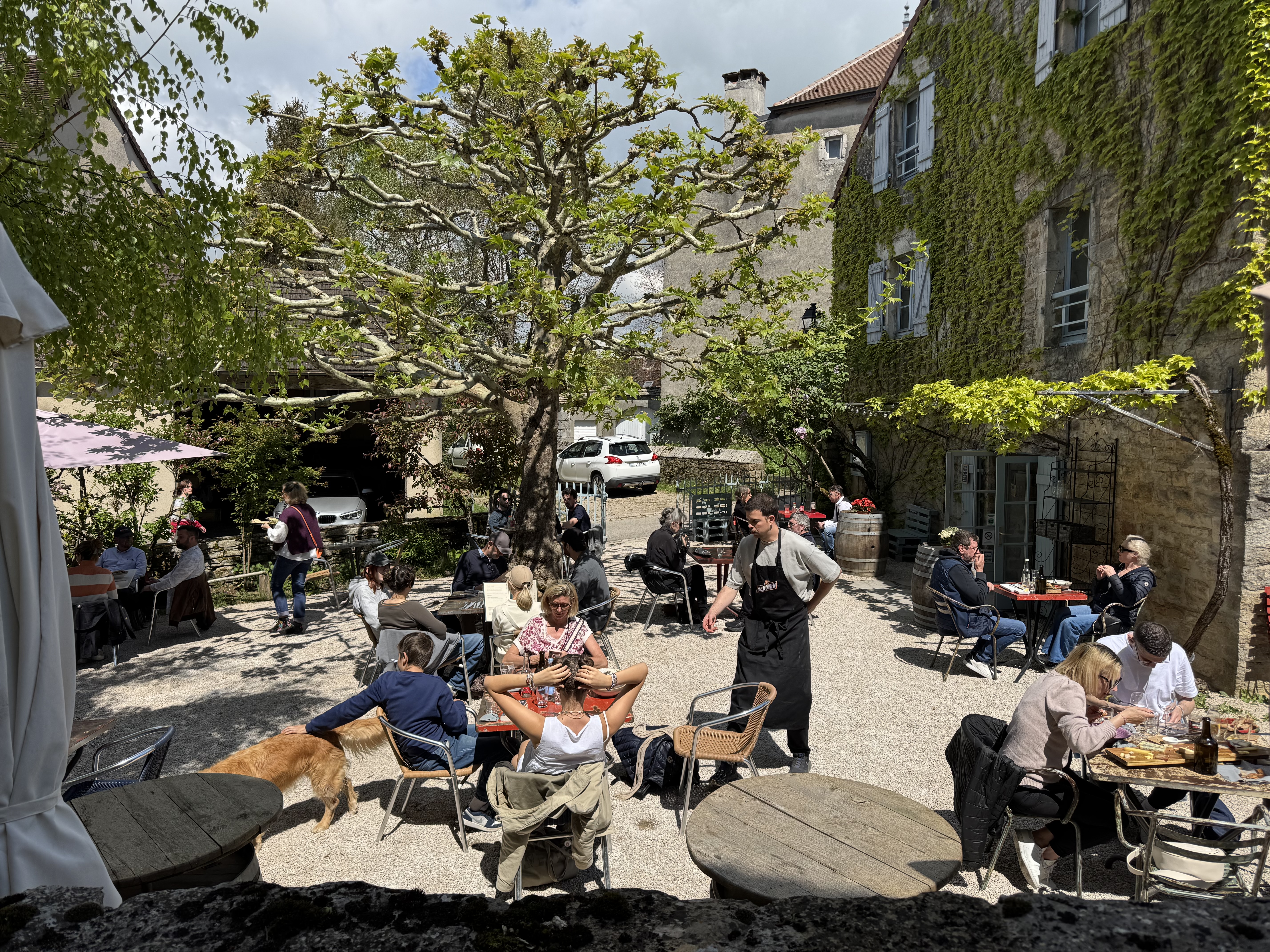 La terrasse vue du dessus